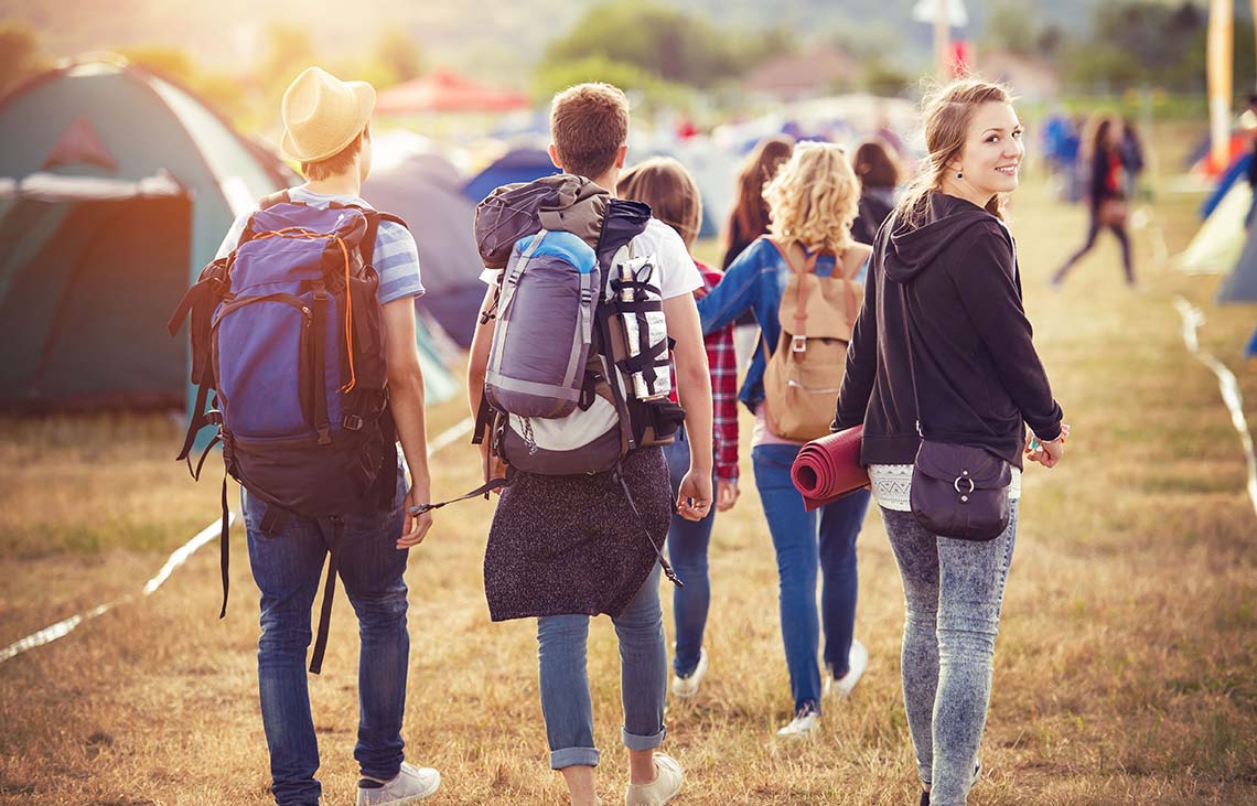 Teenager auf Festival dank Zustelljob